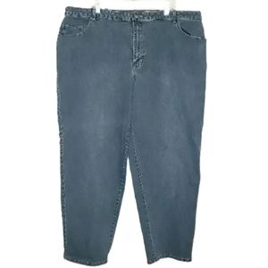 Plus Size High Waisted Medium Wash Jeans- 28W